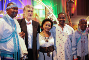 With Mandela grandson